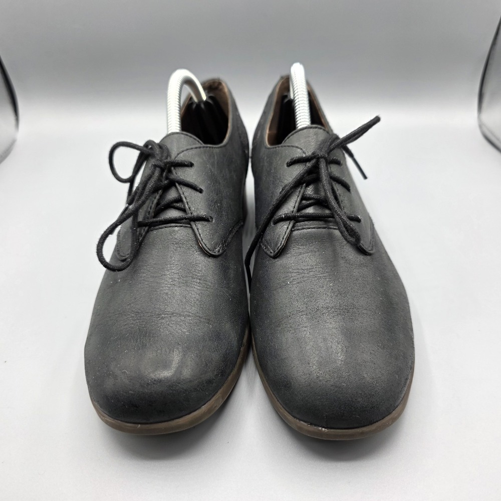Dansko Louise Oxfords Womens 37 Black Gray Leather Metallic Lace Up Derby Shoes - Picture 3 of 14